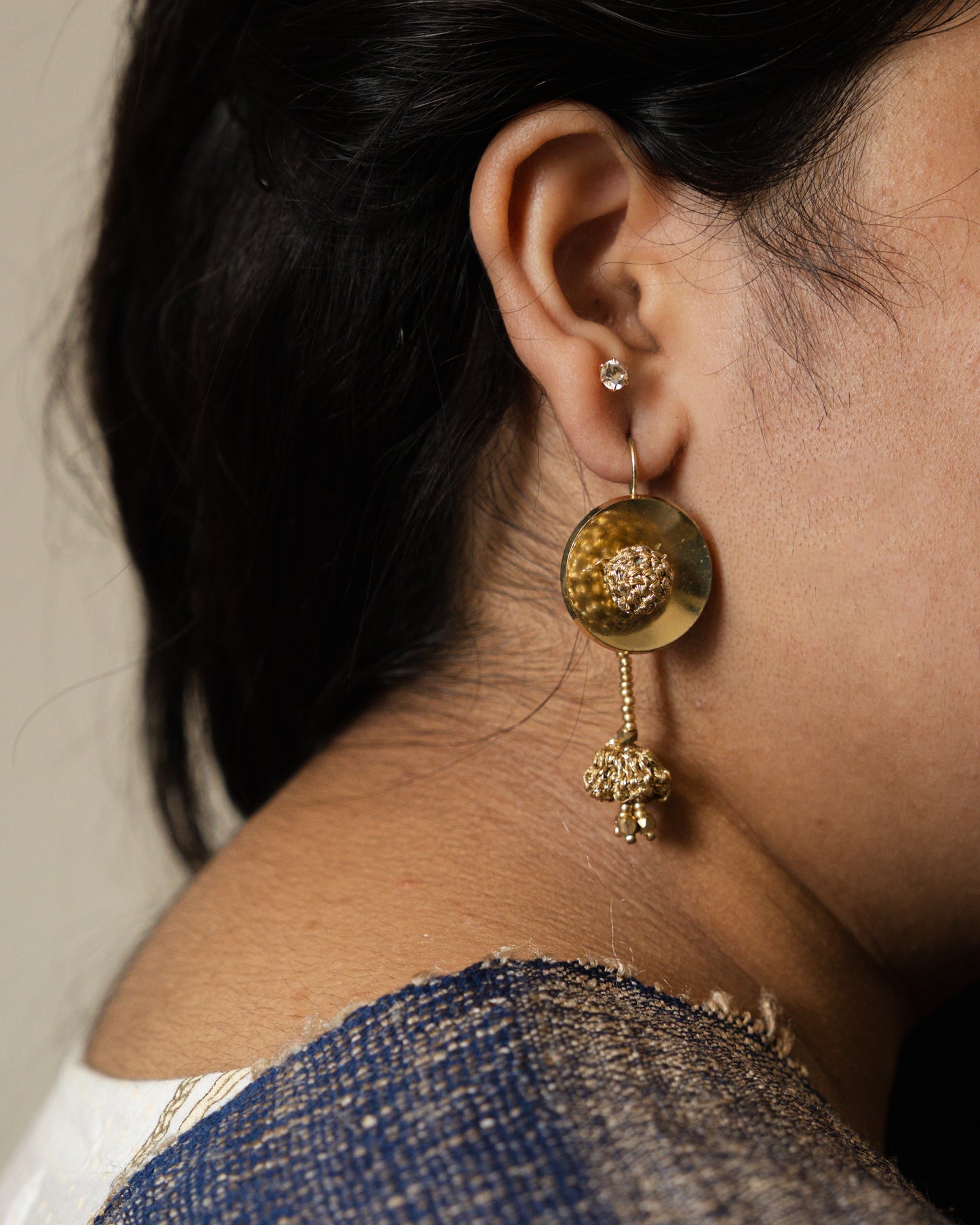 Sunehri Leher Earrings