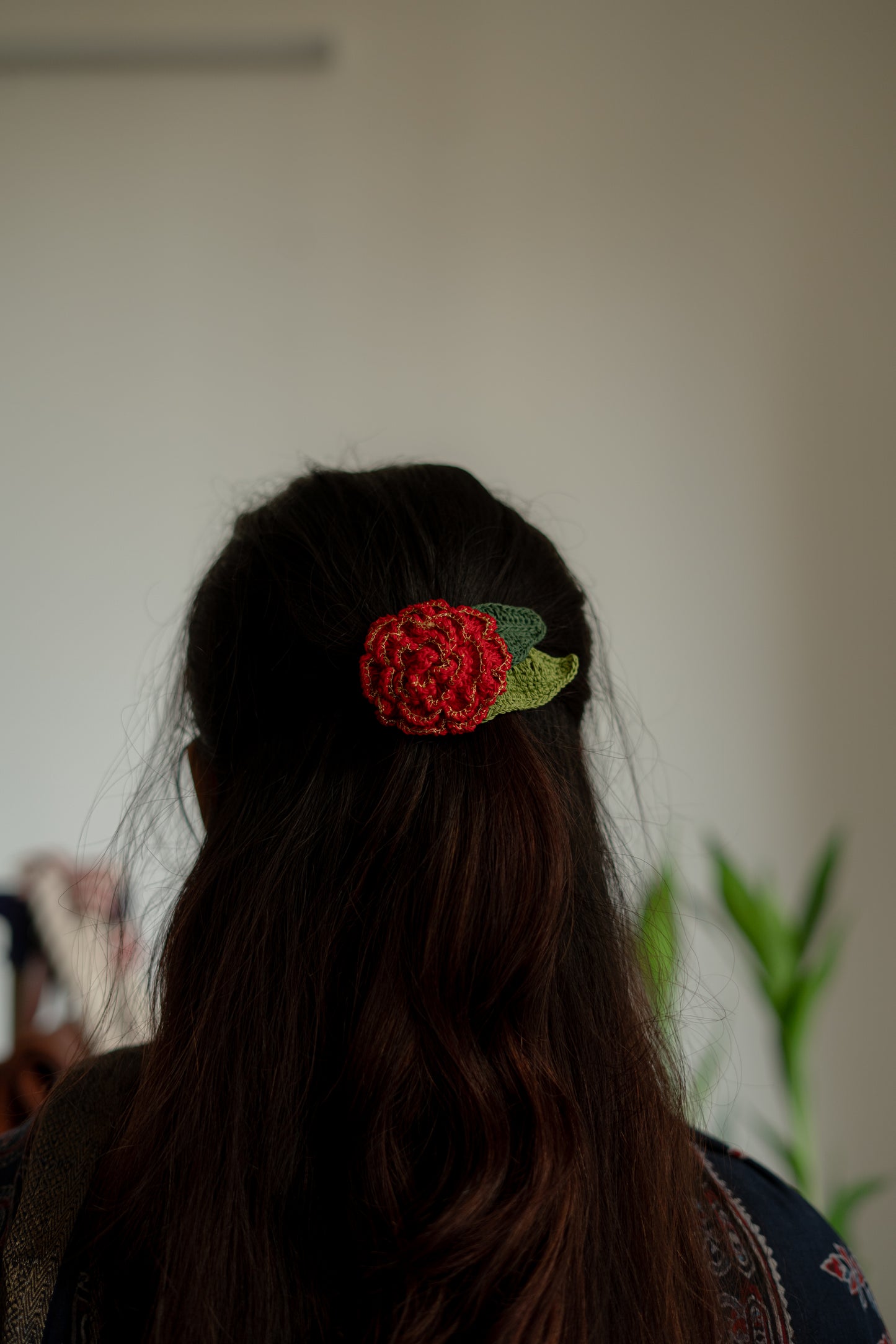 Rose Zari Hair Clip (Mini)