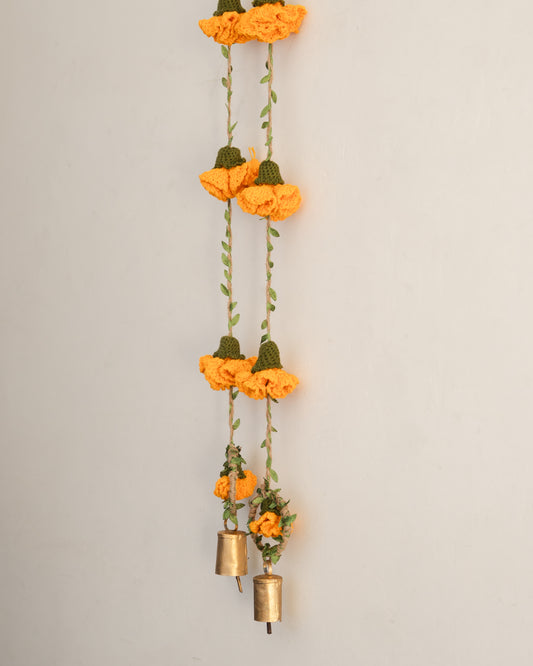 Tangerine Marigold Hangings (Set of 2)