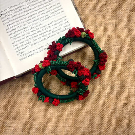 Rose Bangles (Set of Two)