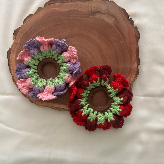 The Tulip Pair Scrunchie