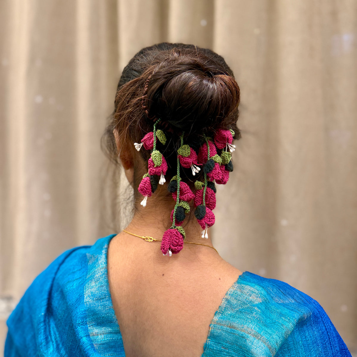 Bougainvillea Scrunchie