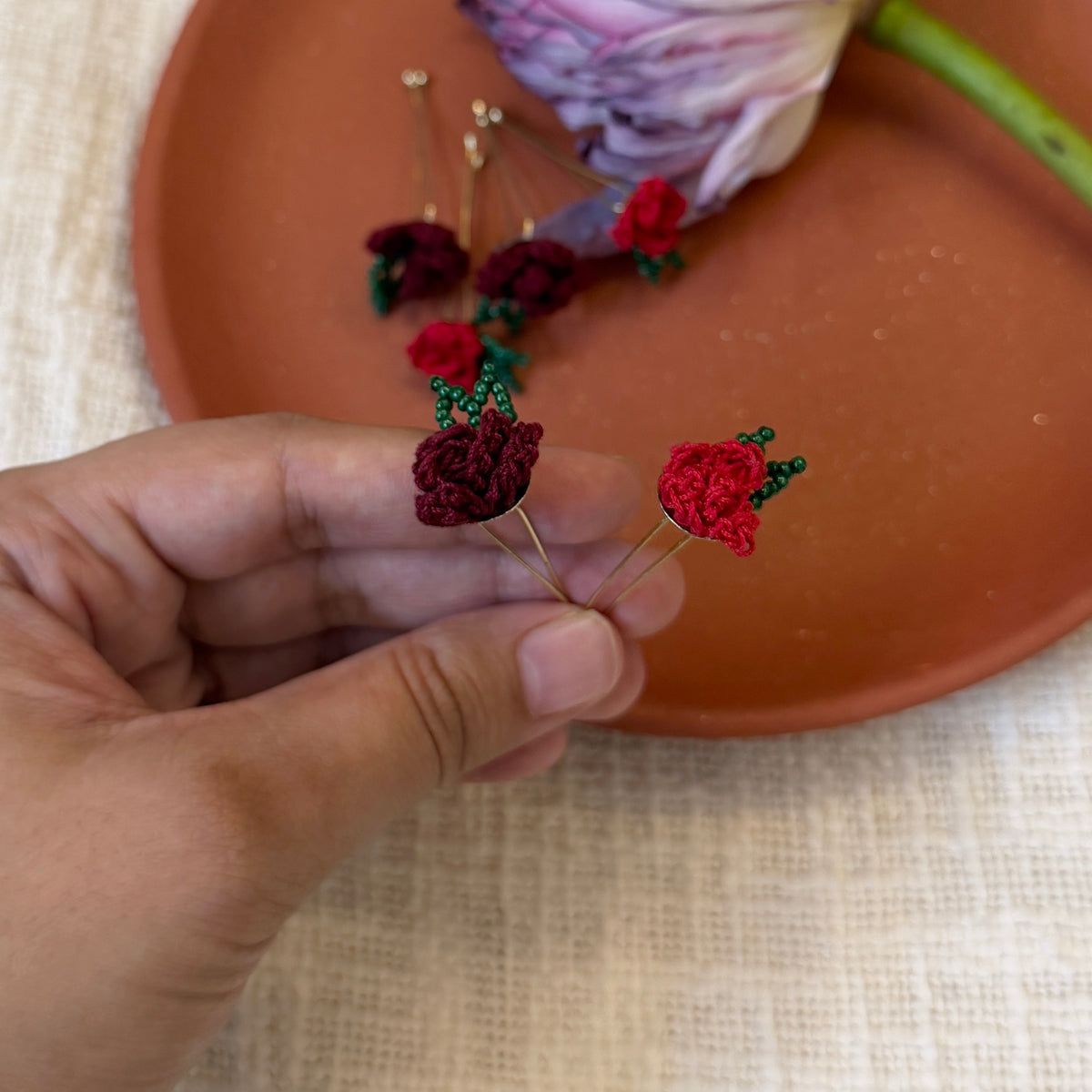 Gulab and Sunheri Hairpins