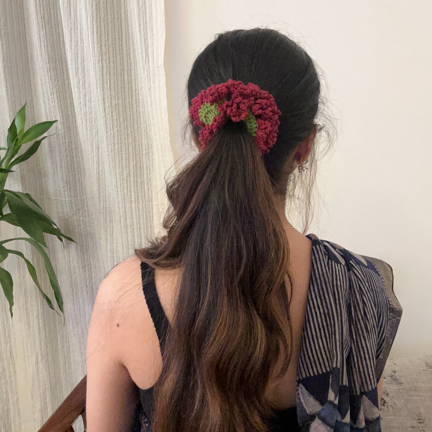 Trio of Gajra Scrunchies (Set of 3)