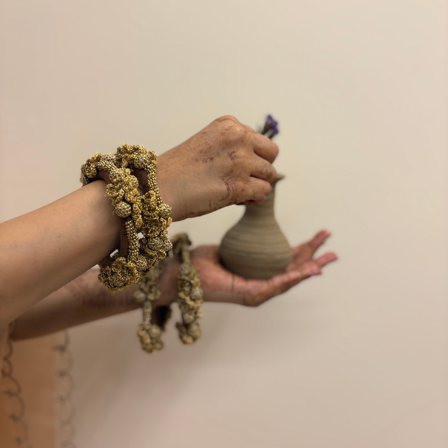 Sunheri Bangles (Set of Two)