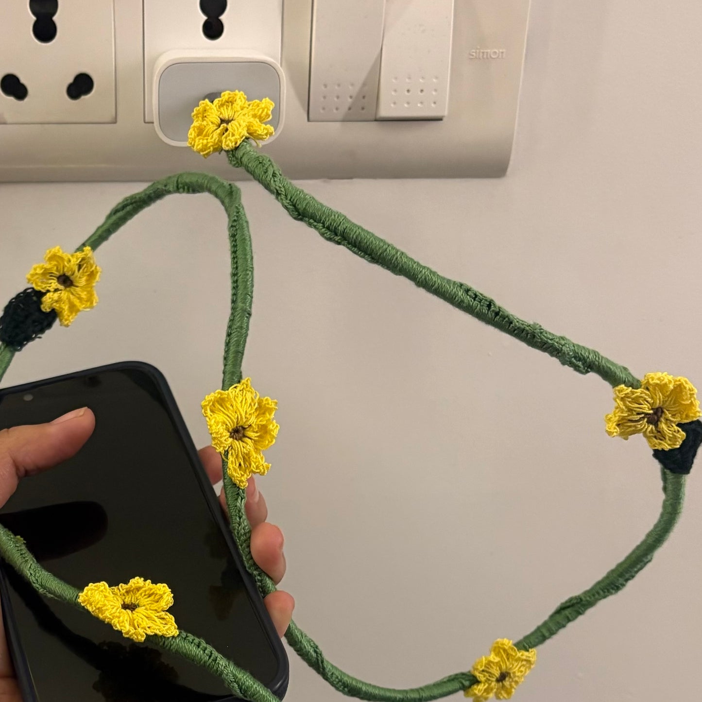 Sunflower Crochet Charging Cord C-Lightening Cable