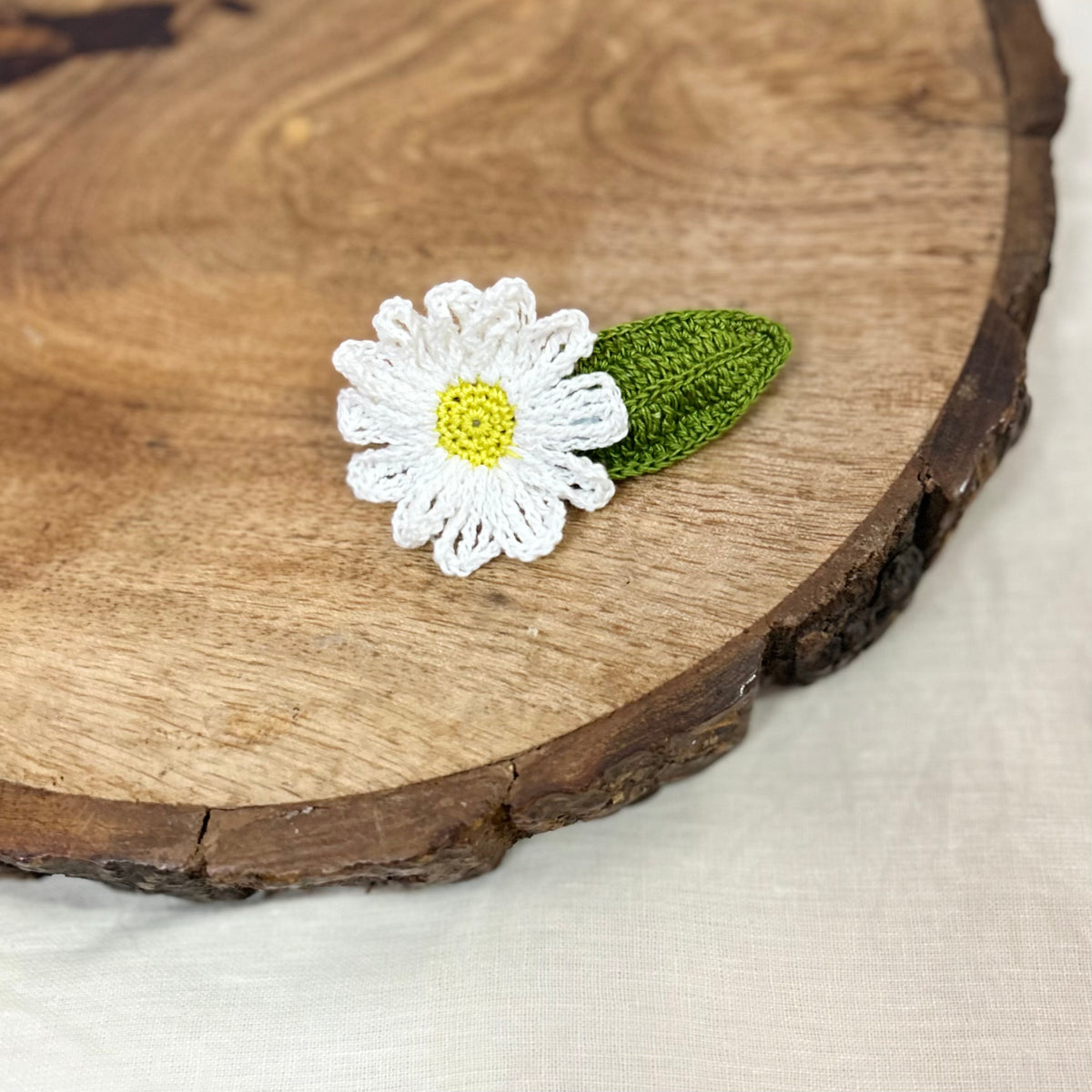 Set of Daisy and Rose Hair Clip