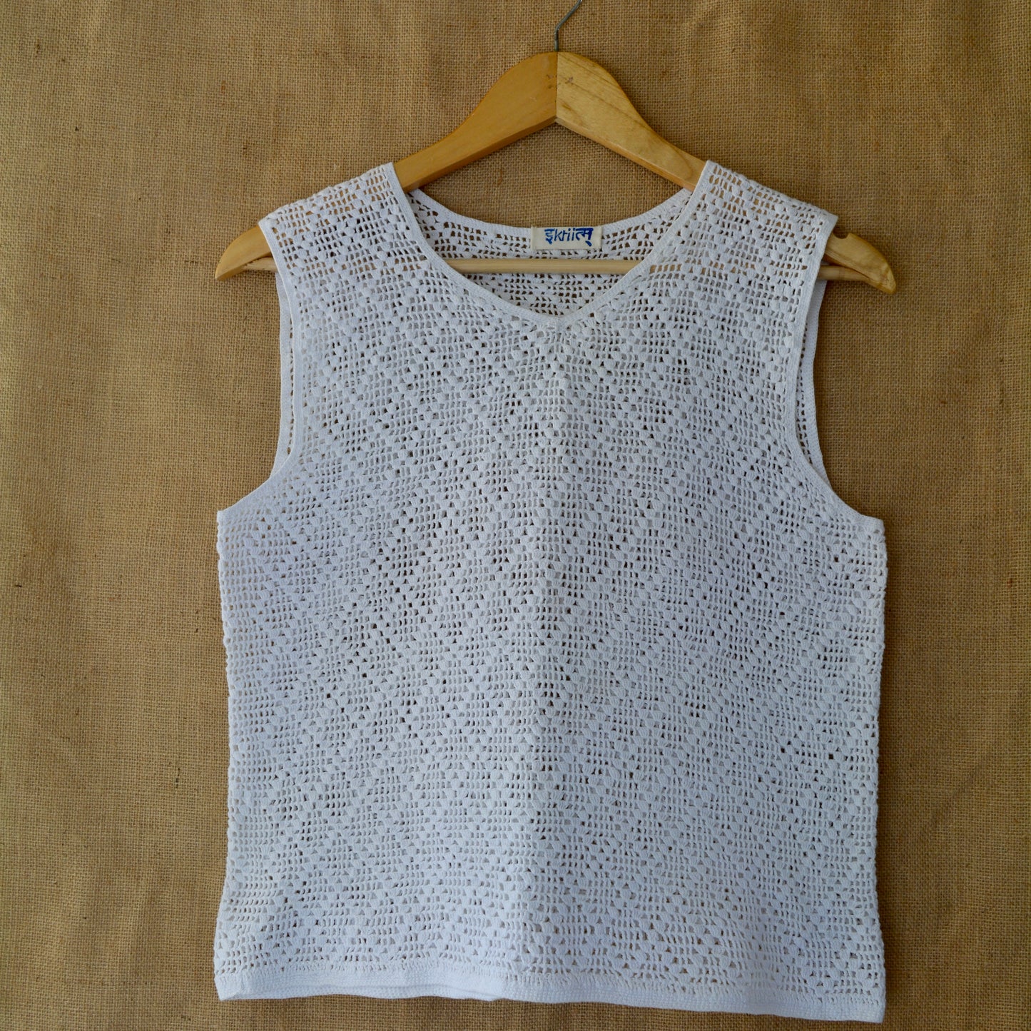 Slowflake Grid Crochet Top