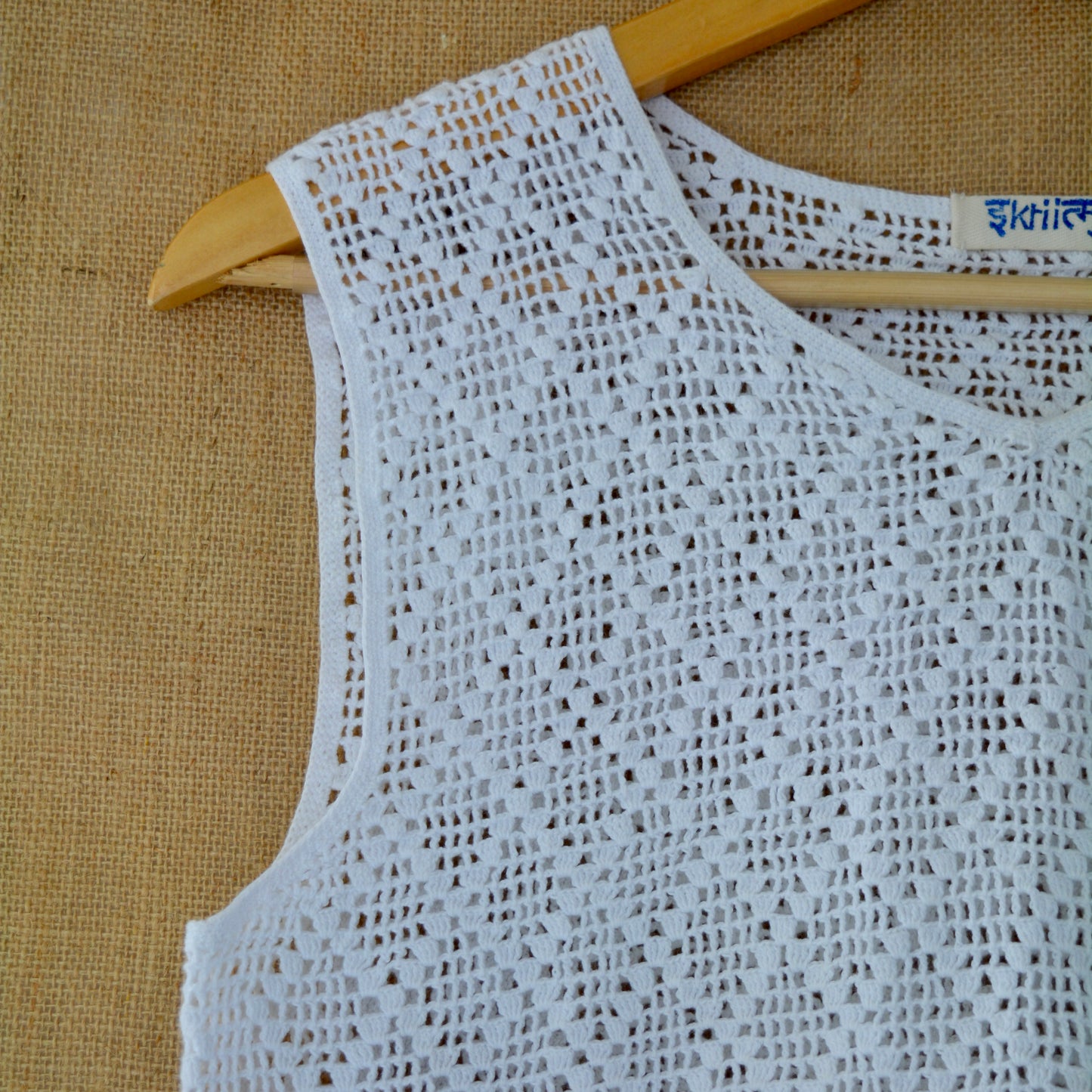 Slowflake Grid Crochet Top