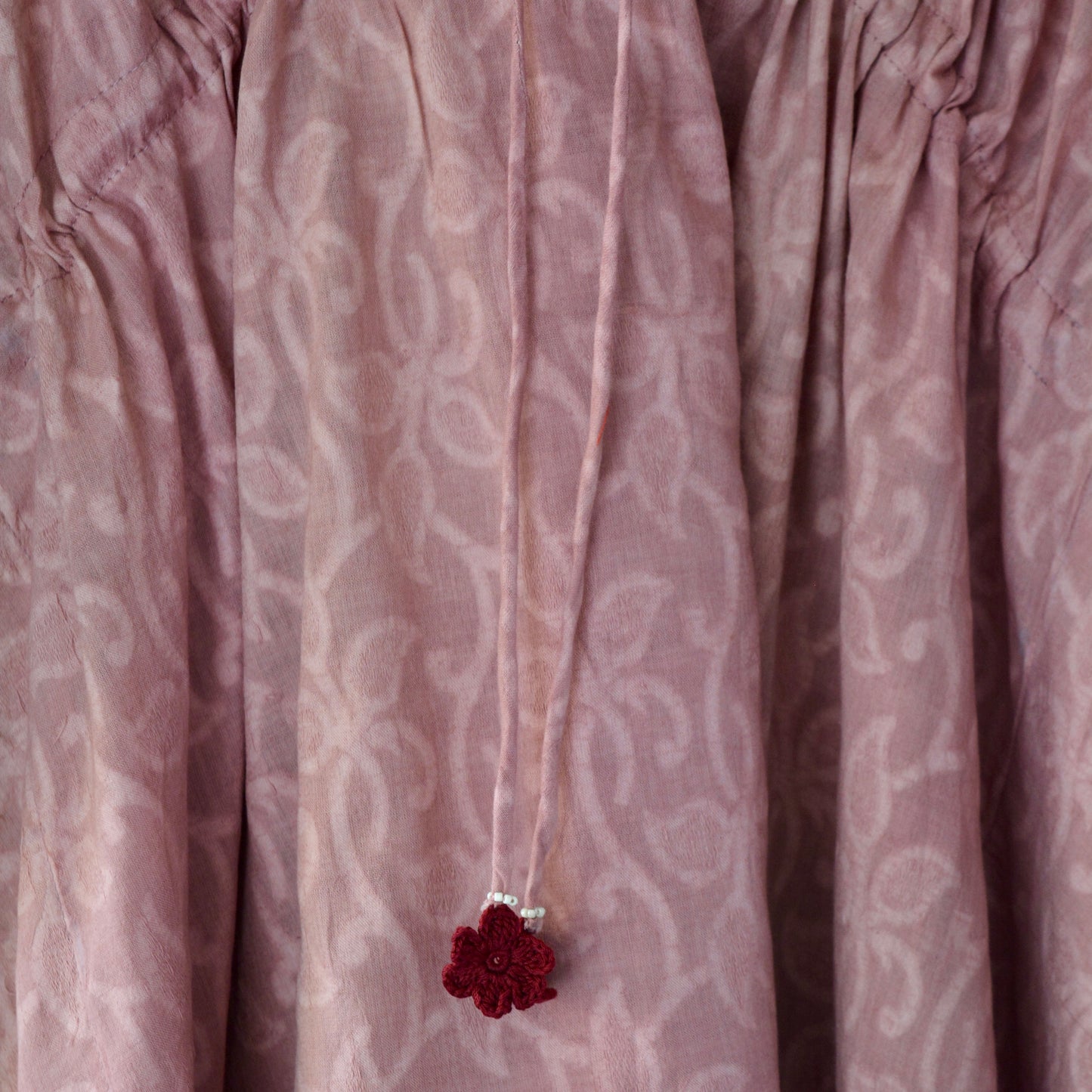 Hibiscus Pink Cotton Kaftan