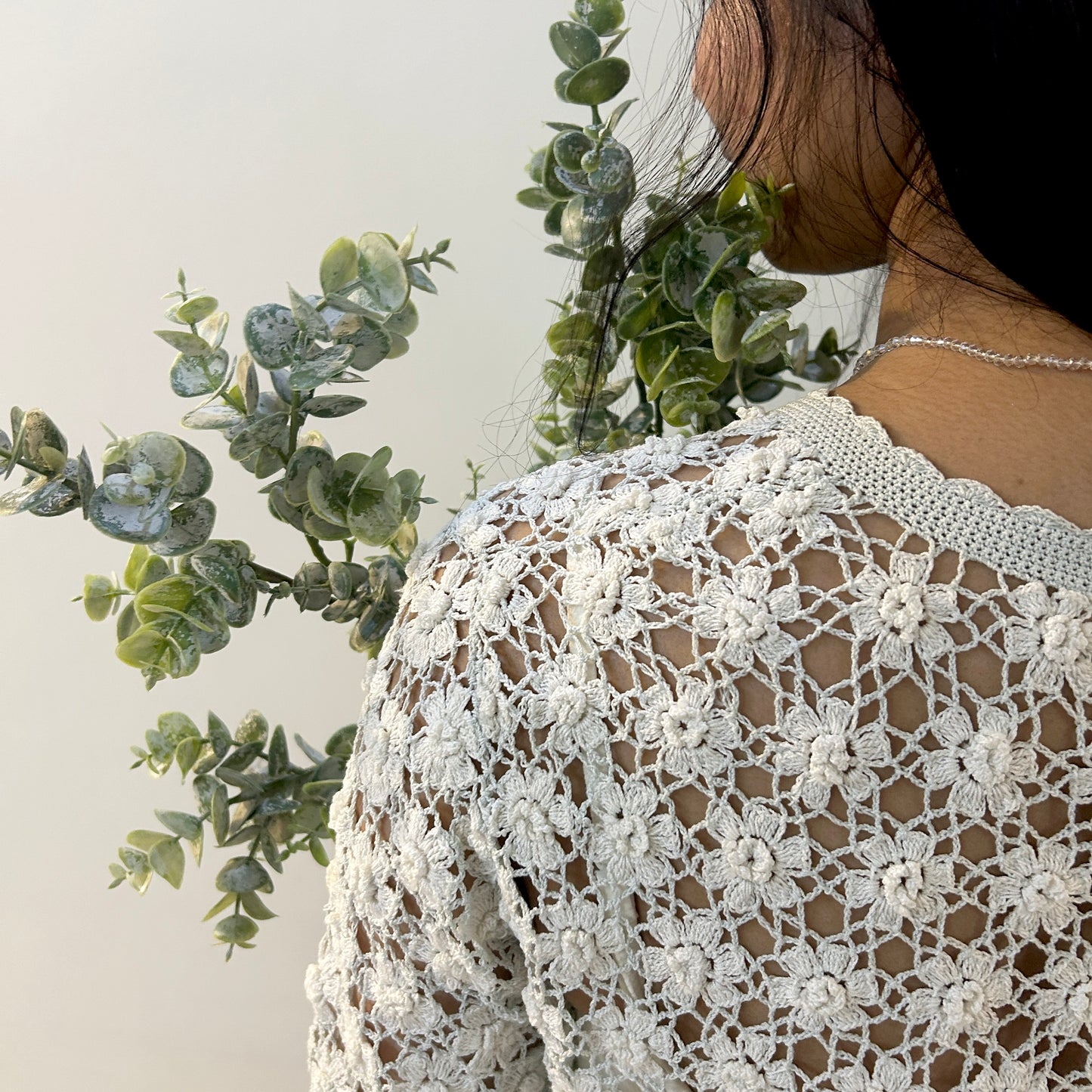 Blossom Meadow Crochet Shirt