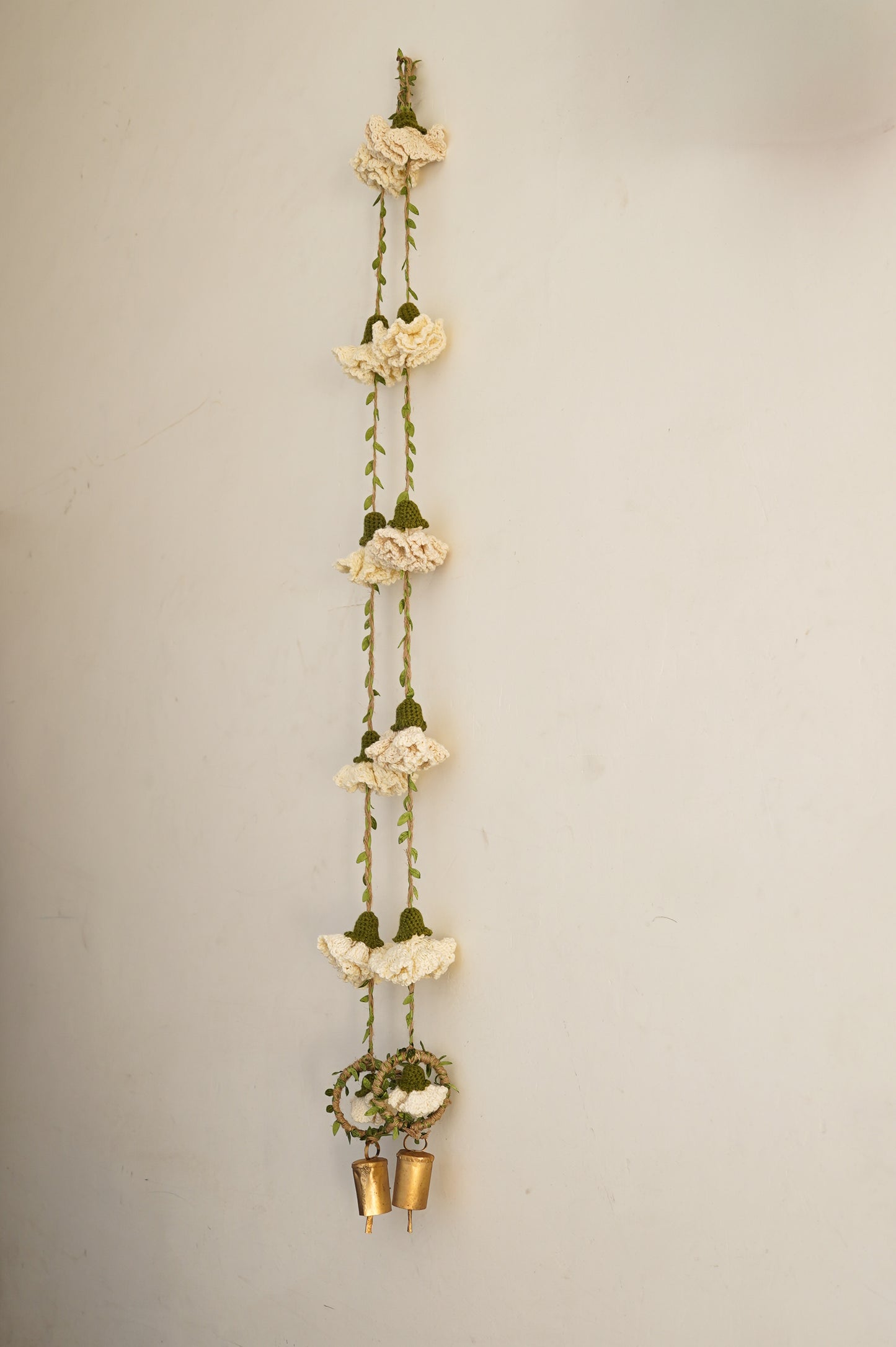 Ecru Marigold Hangings (Set of 2)