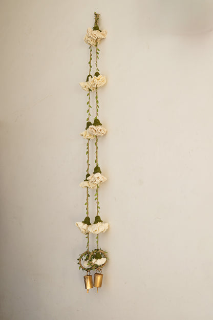 Ecru Marigold Hangings (Set of 2)
