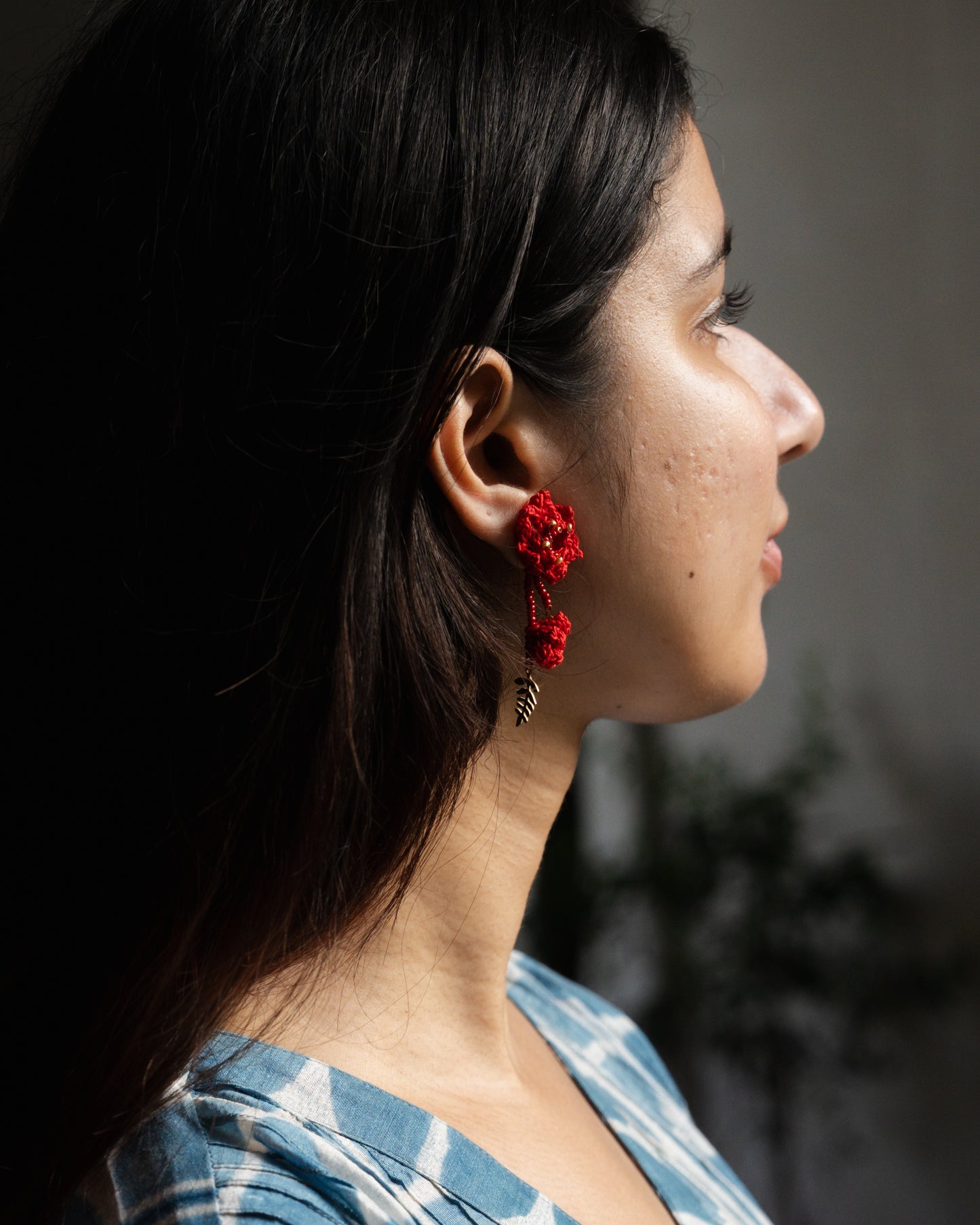 Rosette Leaf Earrings