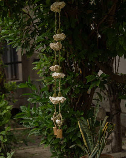 Ecru Marigold Hangings (Set of 2)