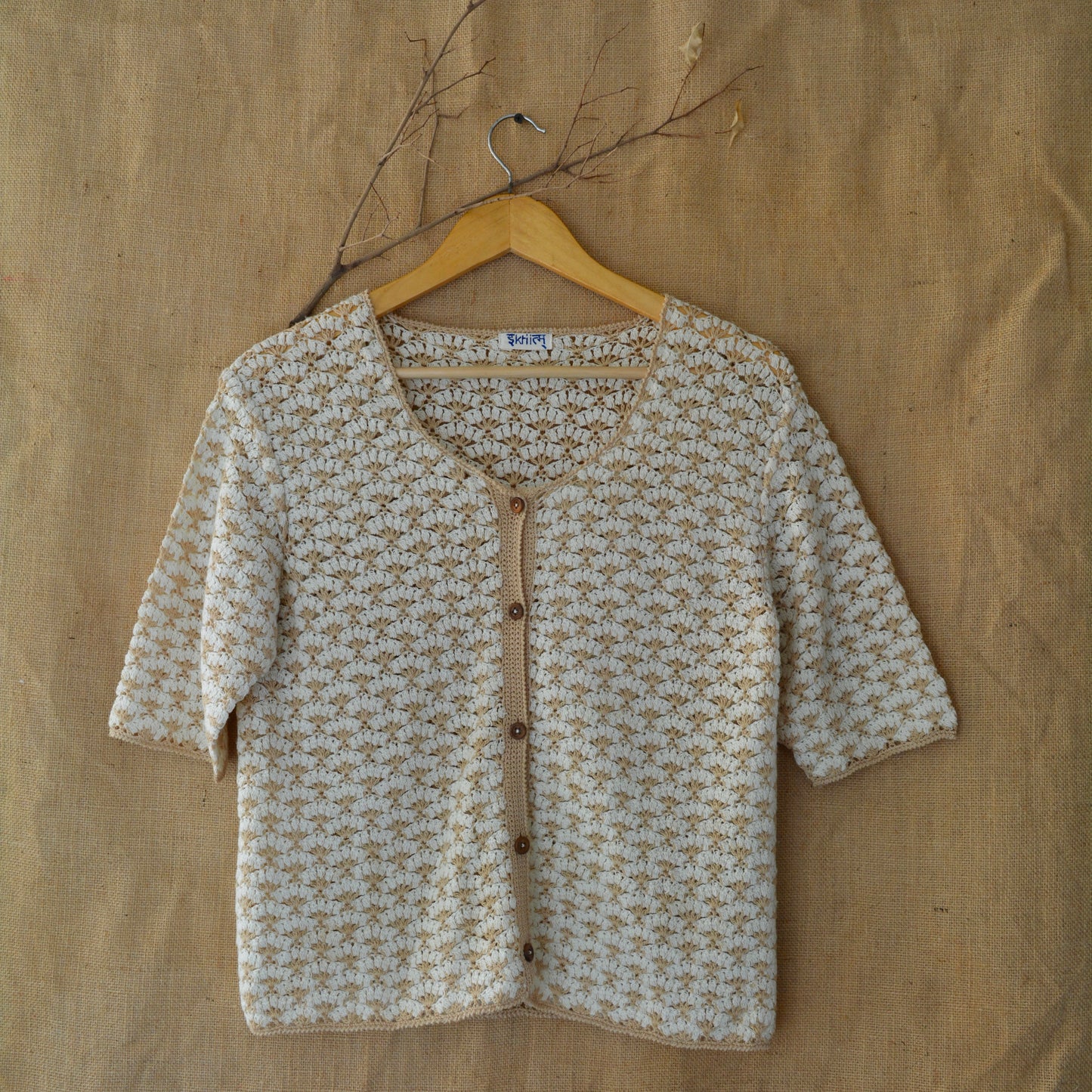 Terra Twist Crochet Shirt