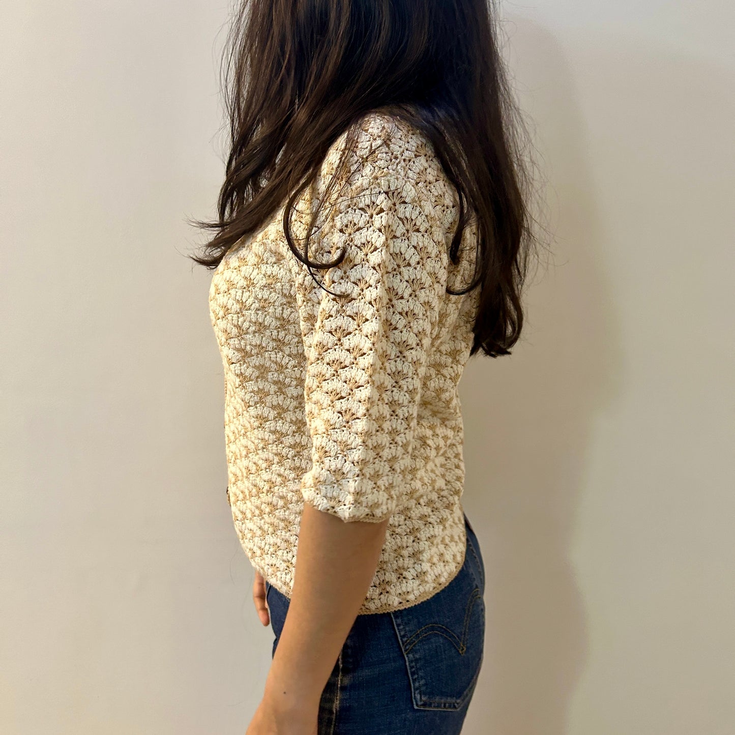 Terra Twist Crochet Shirt