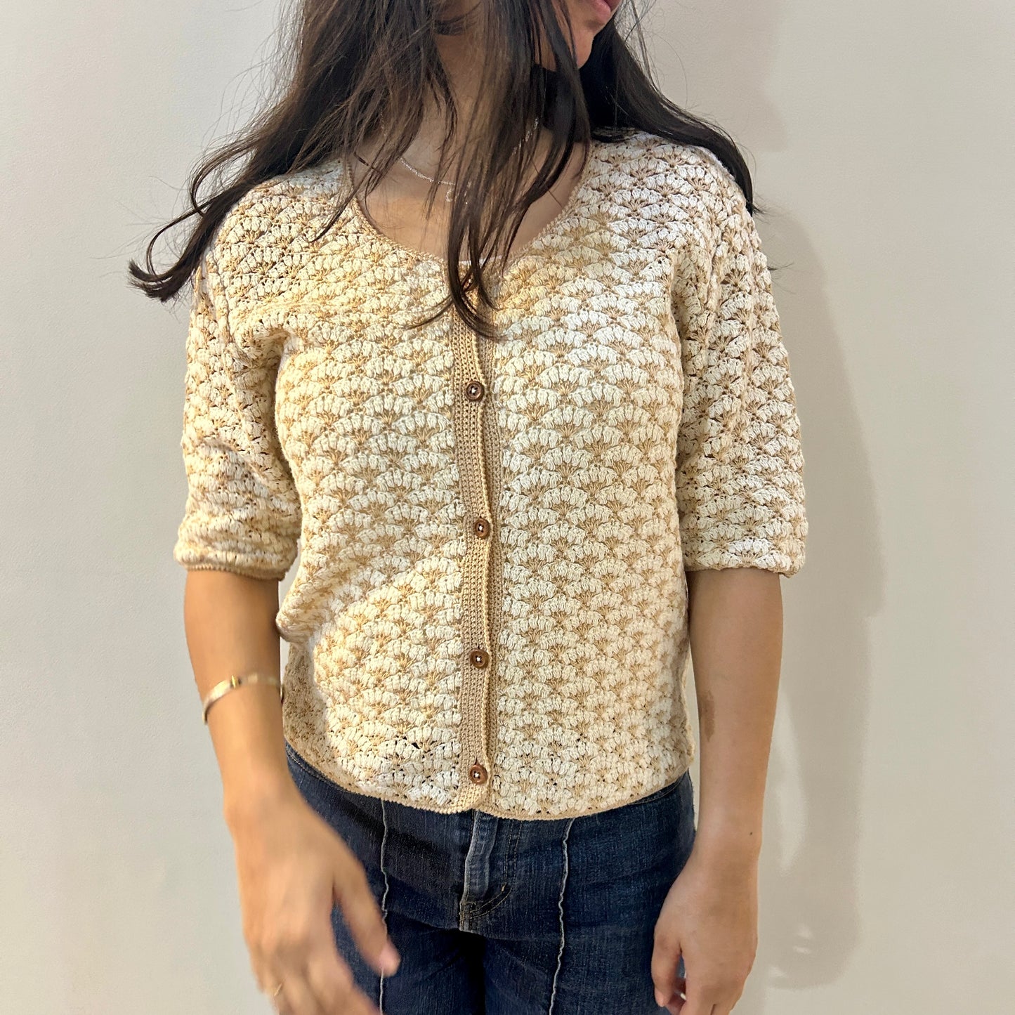 Terra Twist Crochet Shirt