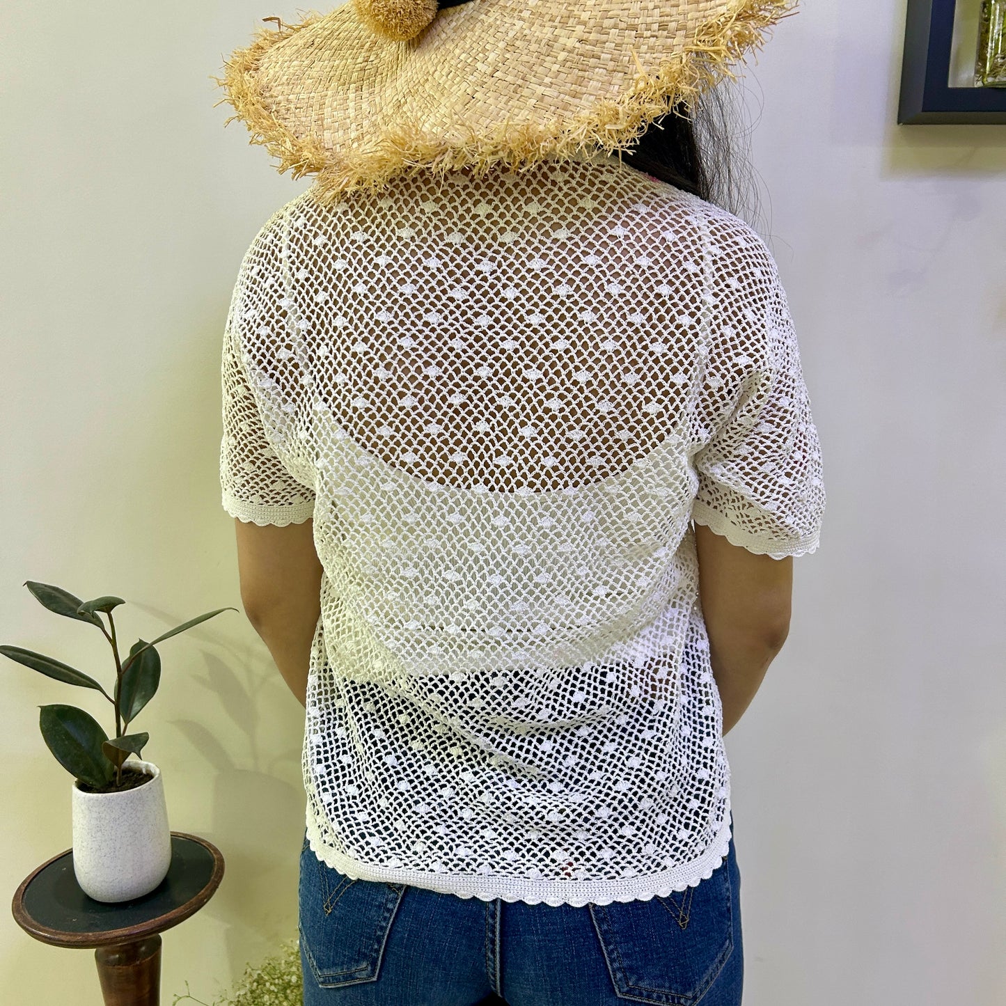 Petal Sway Crochet Shirt