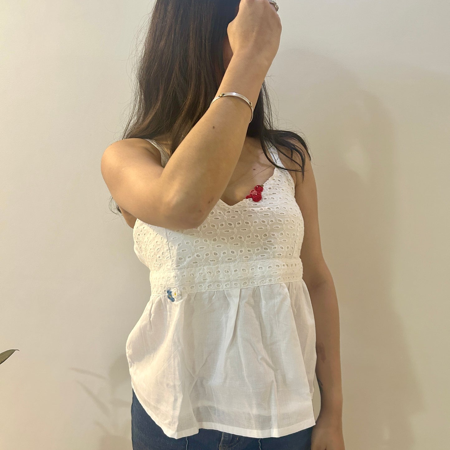 White Birdsong Bloom Top