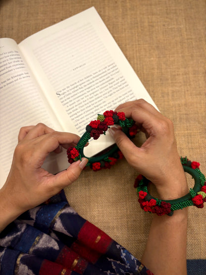 Rose Bangles (Set of Two)