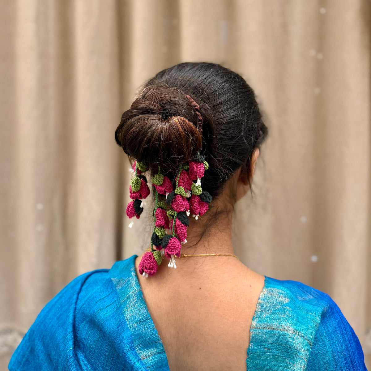 Bougainvillea Scrunchie