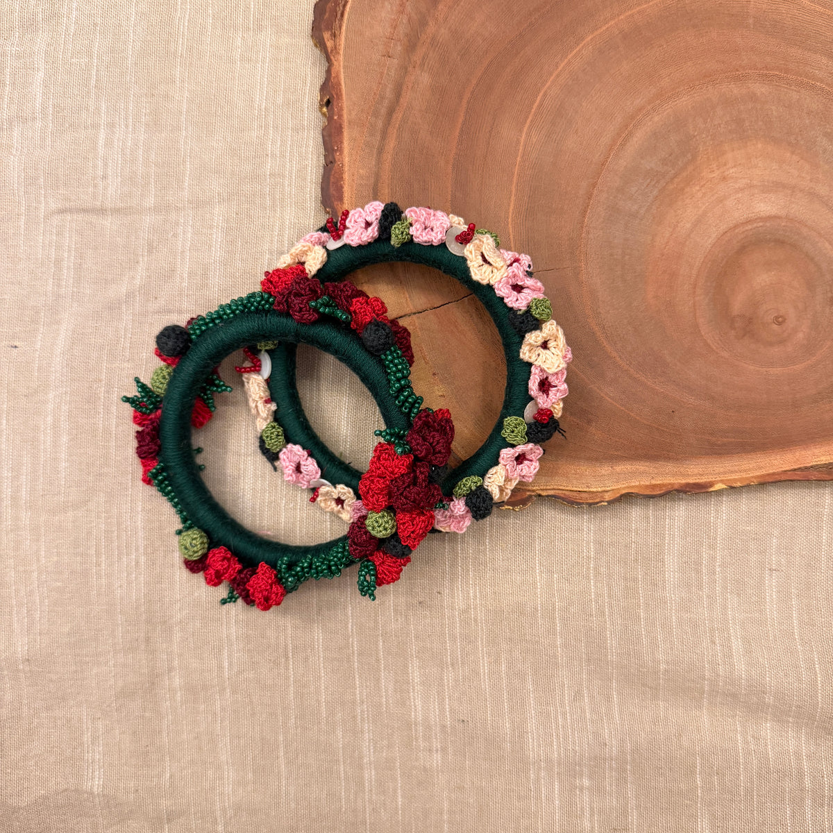 Set of Ruhani and Gulabi Phool Bangles
