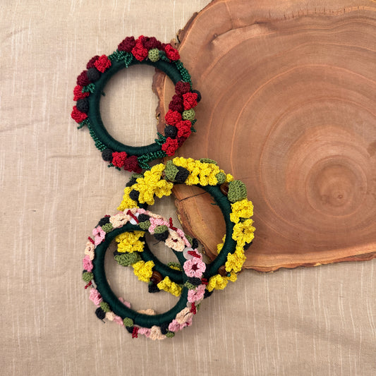 Set of Surajmukhi, Gulabi Phool and Ruhani Bangles (Most Loved  Combo)