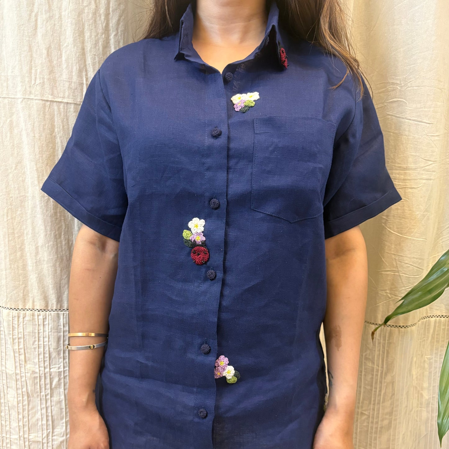 Indigo Fleur Shirt