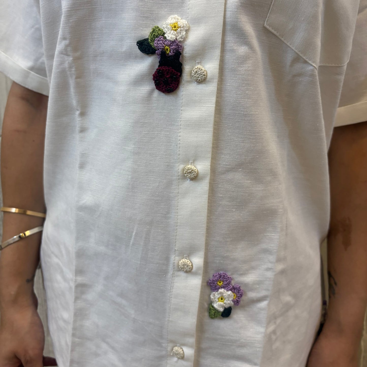 White Fleur Shirt