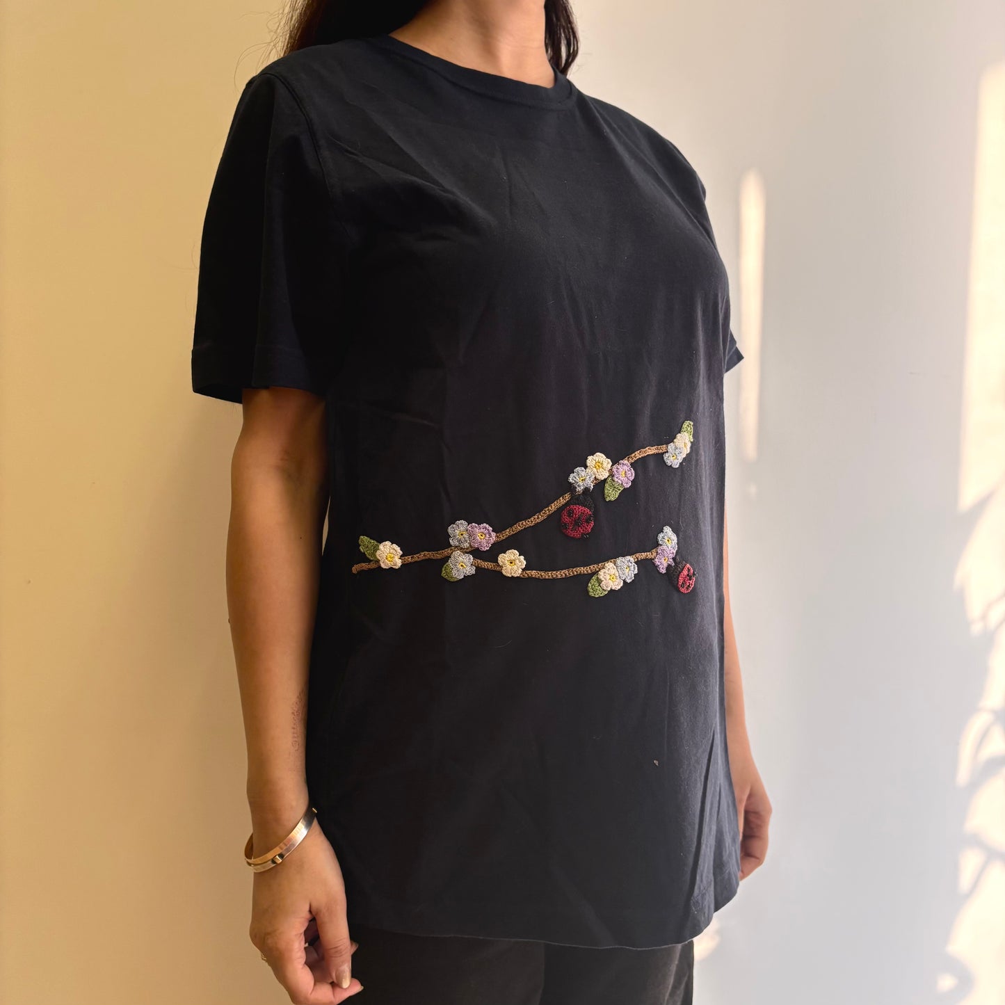 Indigo Serene Stitch T-Shirt