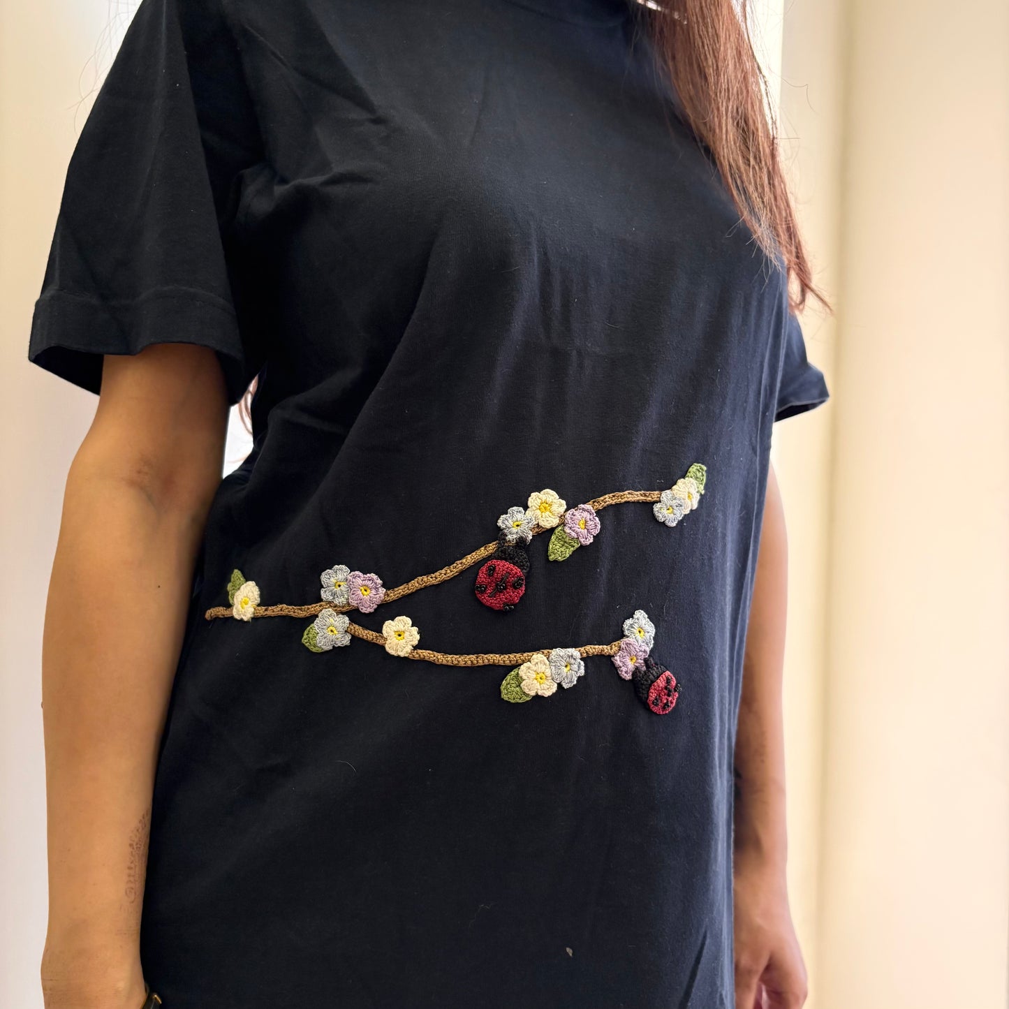 Indigo Serene Stitch T-Shirt