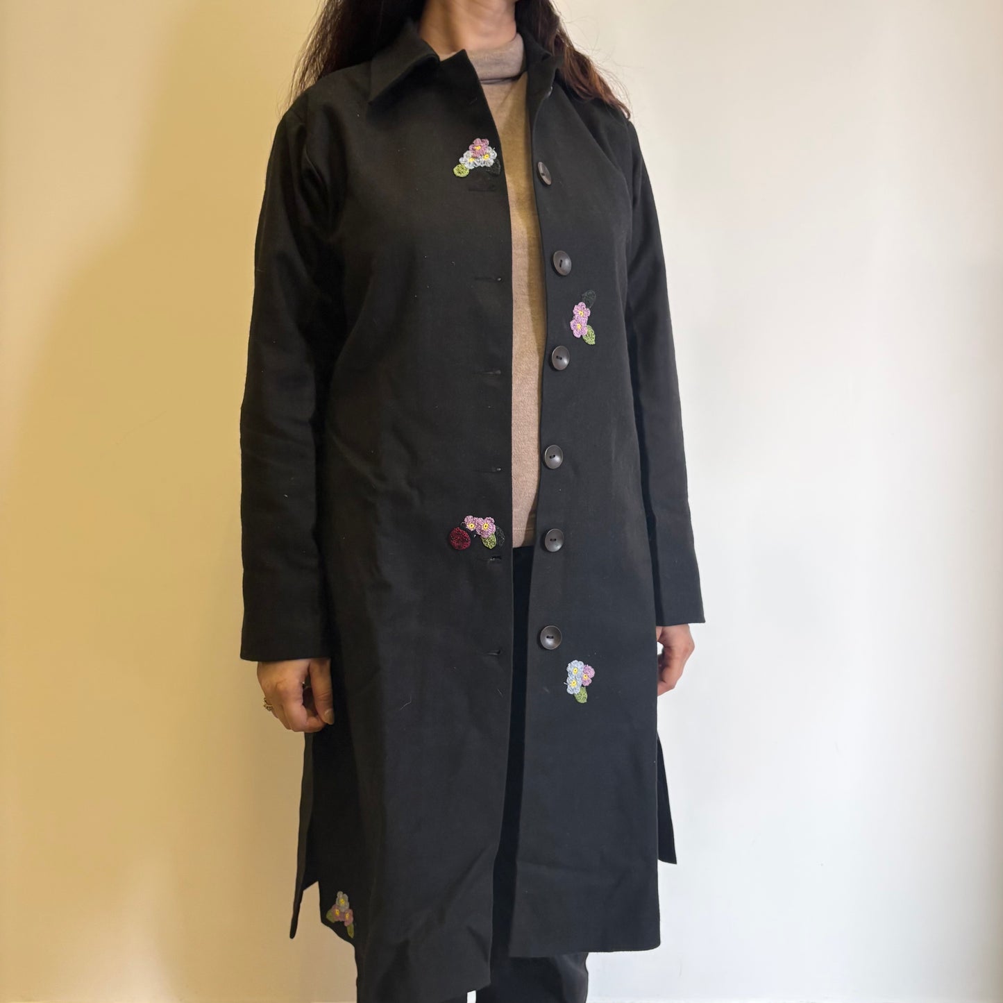 Noir Straight Fit Woollen Jacket