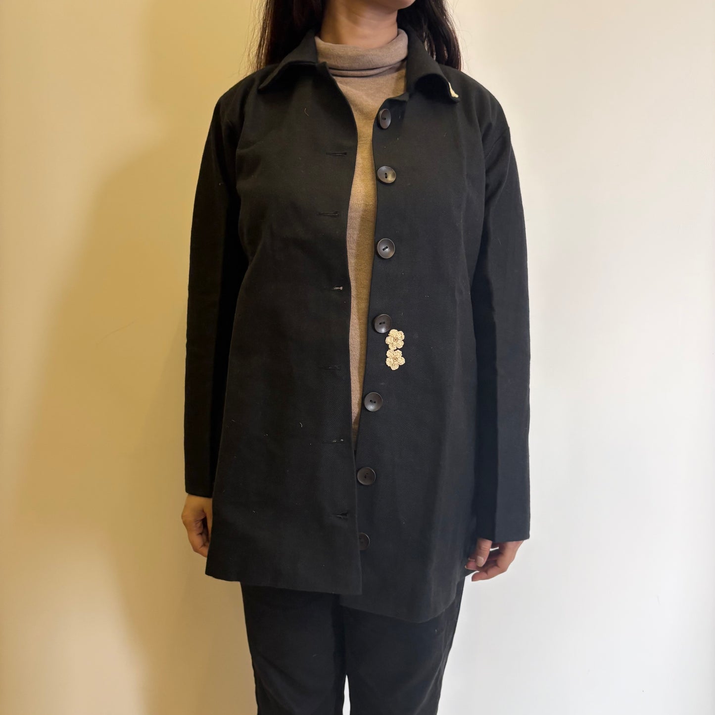 Noir Short Woollen Jacket