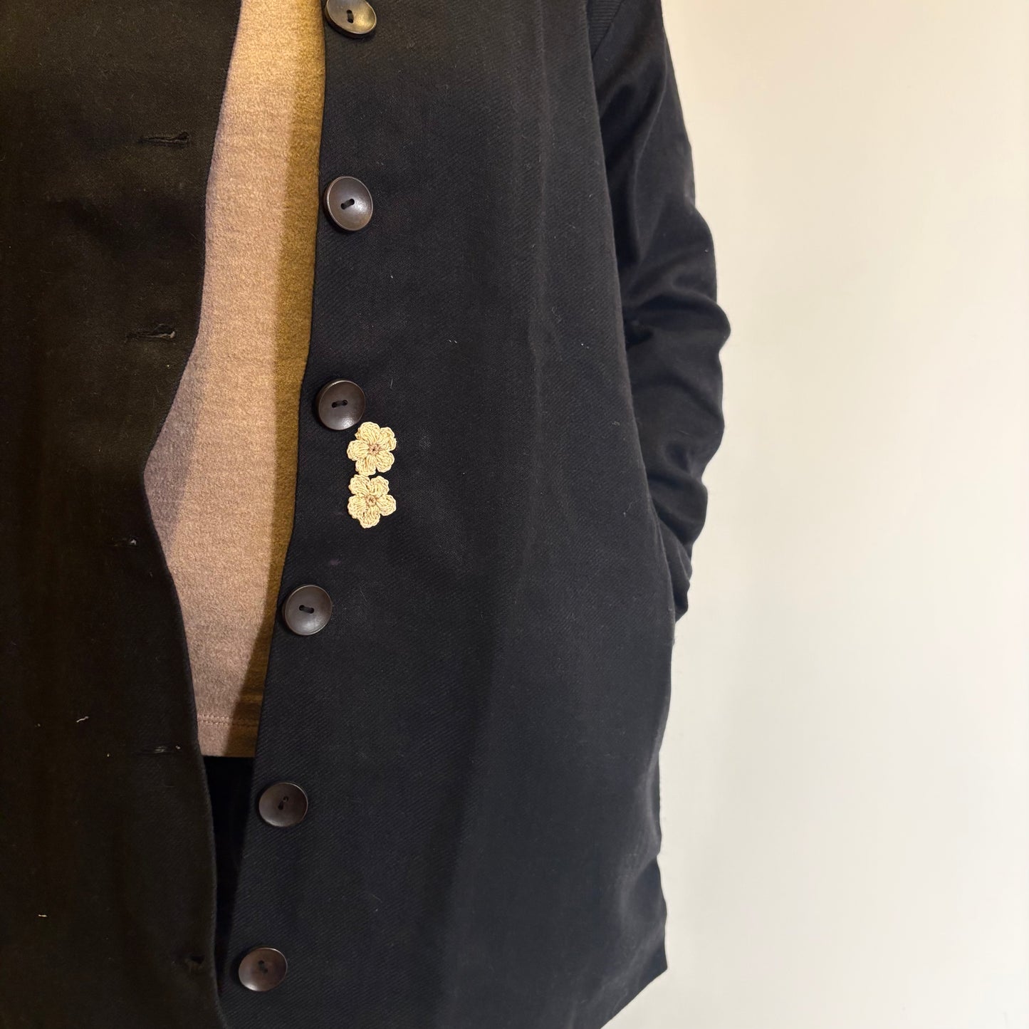 Noir Short Woollen Jacket