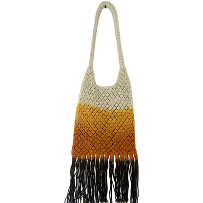 Ombre Macrame Tote Bag