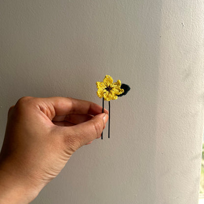 Sunflower Corchet Hairpins