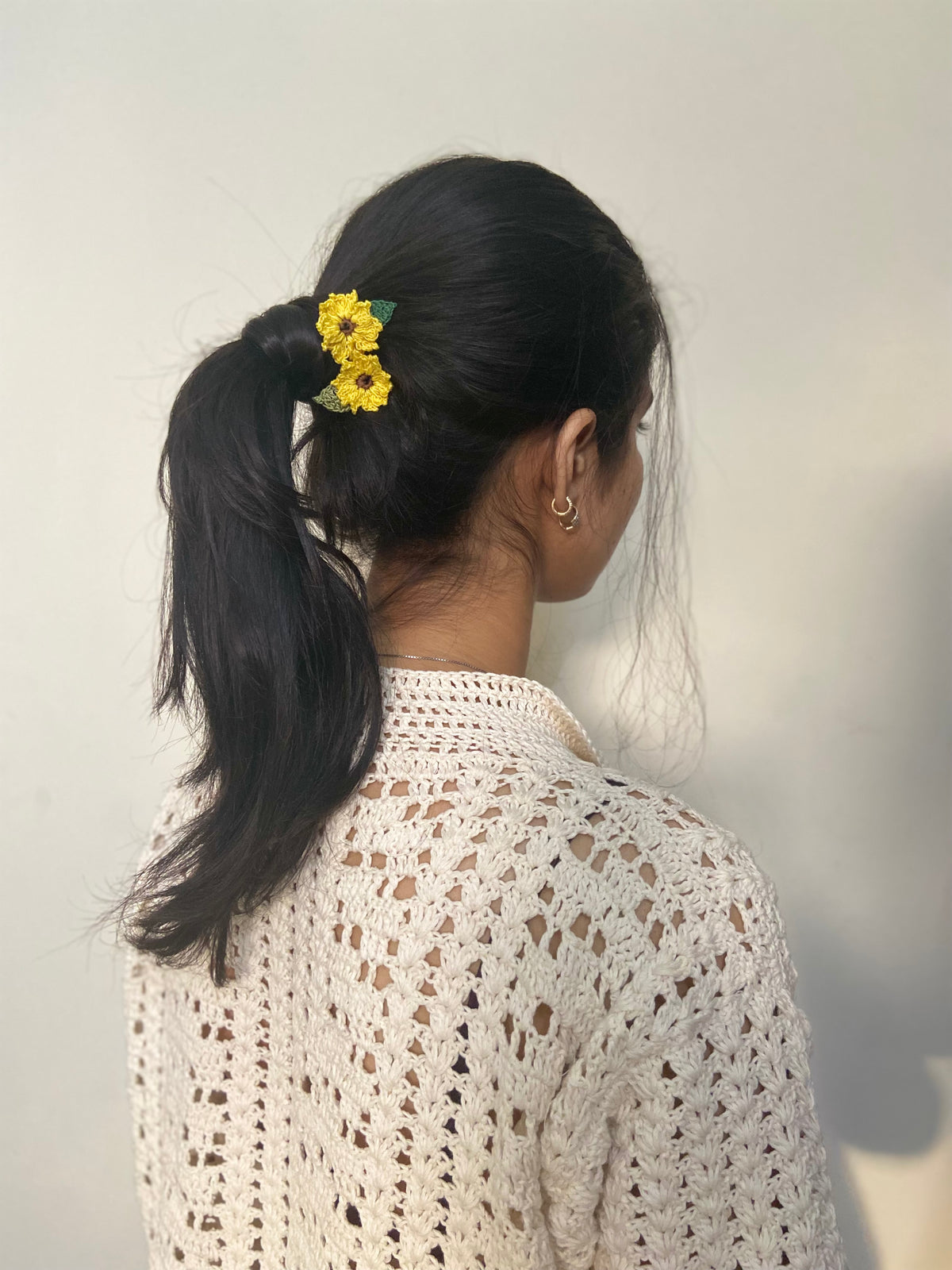 Set of 3 Sunflower and 3 Rose HairPins