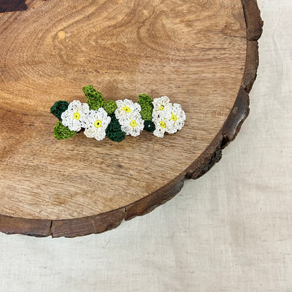 White Daisy Hair Clip