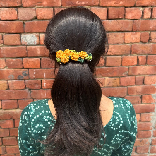 Yellow Marigold Hair Clip