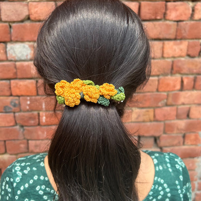 Yellow Marigold Hair Clip