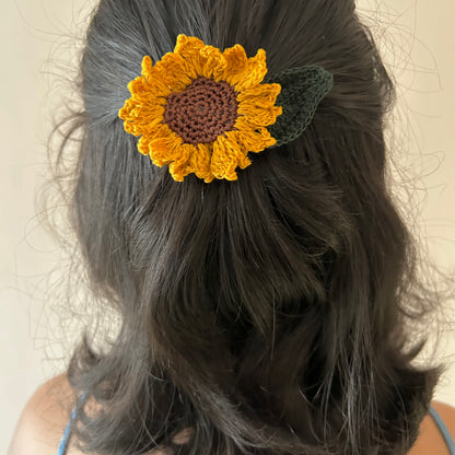 Sunflower Hair Clip (Mini)