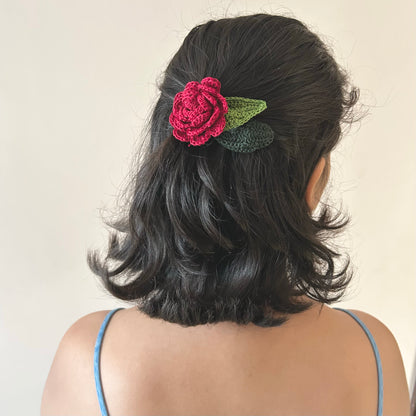 Rose Hair Clip (Mini)