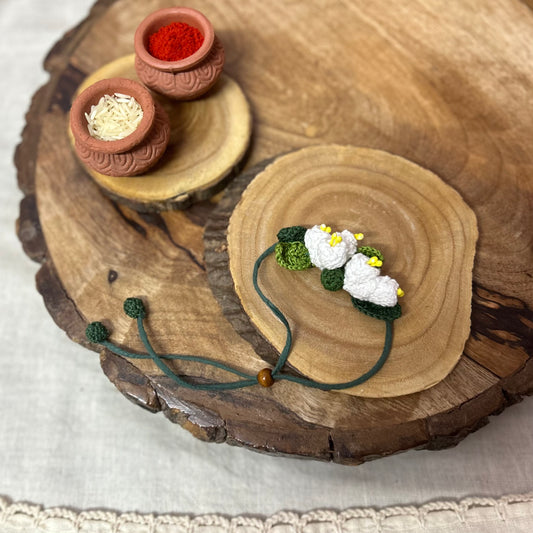 Mogra Crochet Rakhi