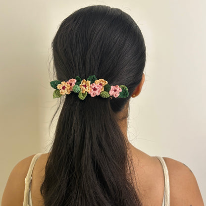 Pink Daisy Hair Clip