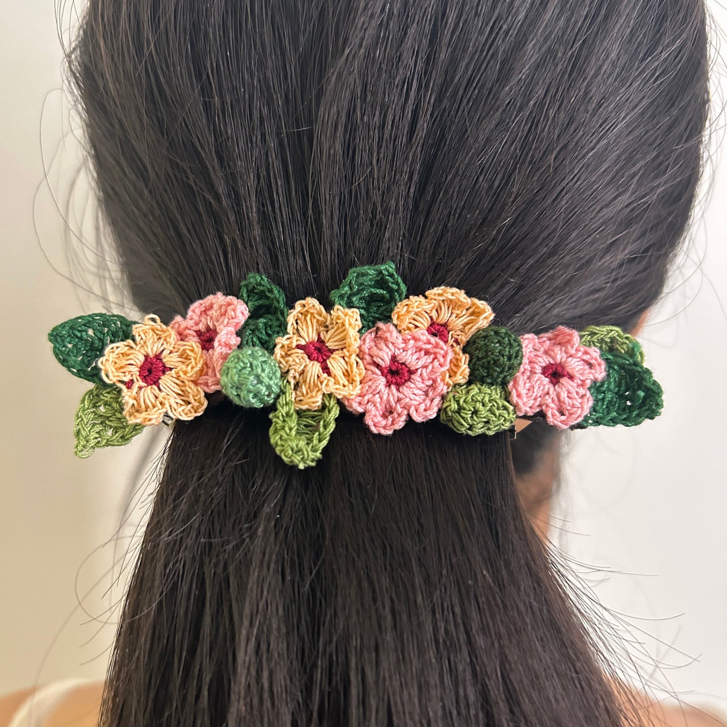 Pink Daisy Hair Clip