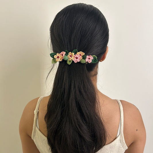 Pink Daisy Hair Clip