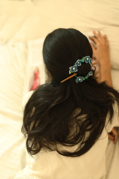 Hydrangea Crochet Hair Tie