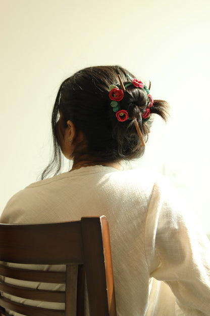 Poppy Crochet Hair Tie