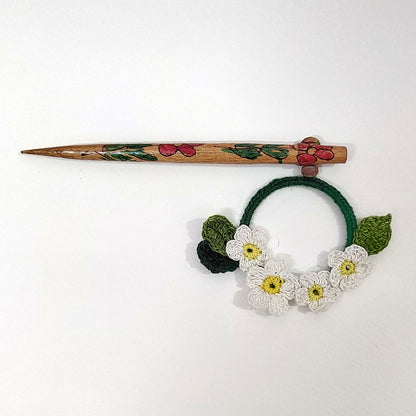 Set of Sunflower and Daisy Hair Stick